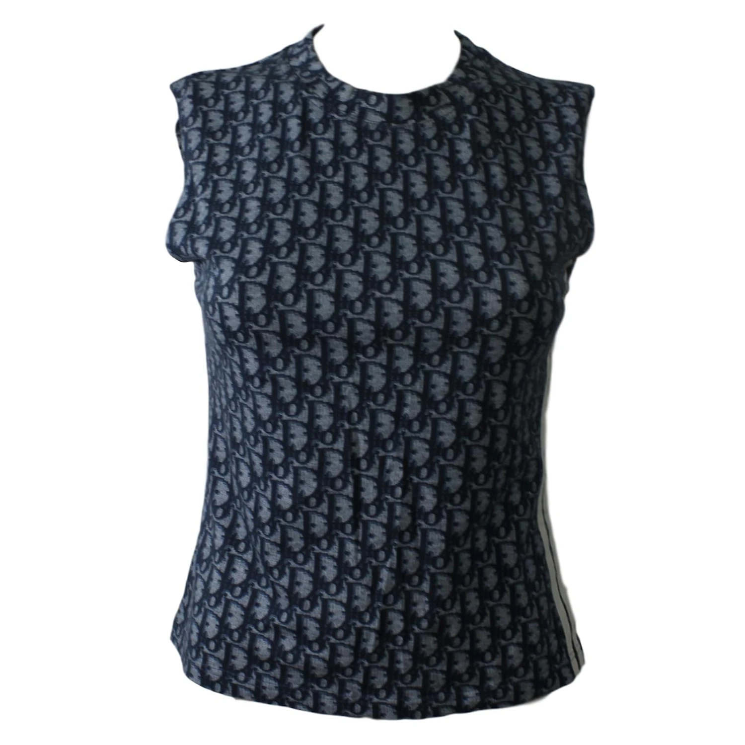 Christian Dior Top Monogrammé Bleu 1 Christian Dior Top Monogrammé Bleu