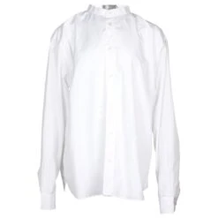 Dior Chemise Blanche à Col Mao