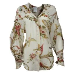 Christian Dior Chemisier Floral Crème