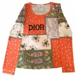 Tee Shirt Dior Imprimé Paisley Multicolore