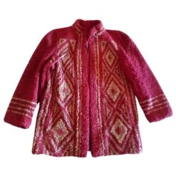 Christian Dior Veste Astrakan Vintage Rouge