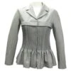 VESTE CHRISTIAN DIOR AJUSTEE M 38 LAINE PEIGNEE PLISSEE 7H12022160 JACKET Gris