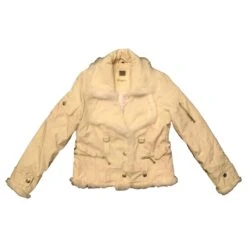 Veste En Fourrure De Lapin Christian Dior Beige