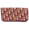 VINTAGE PORTEFEUILLE CHRISTIAN DIOR TOILE MONOGRAMMEE OBLIQUE POCHETTE WALLET Bordeaux
