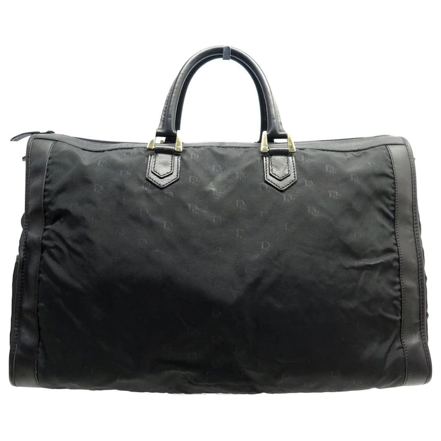 VINTAGE SAC A MAIN DE VOYAGE CHRISTIAN DIOR 50 CM EN TOILE MONOGRAMEE BAG Noir 1 VINTAGE SAC A MAIN DE VOYAGE CHRISTIAN DIOR 50 CM EN TOILE MONOGRAMEE BAG Noir