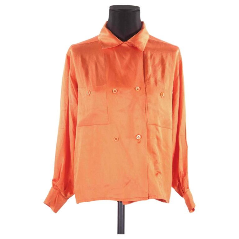 Outlet Élégance DIOR 19 Outlet Élégance DIOR -Outlet Élégance DIOR tops chemise dior 36 soie orange 768x768 1